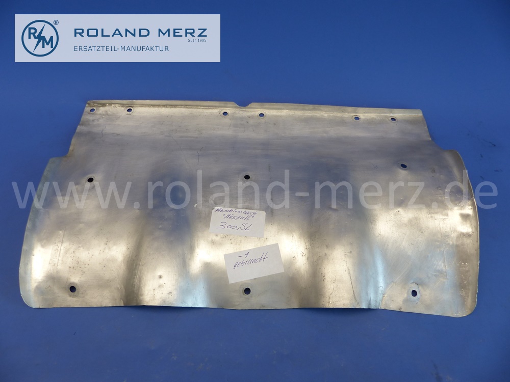 1981410021 Abschirmblech Saugrohr / Abgaskrümmer, Mercedes W198, 300SL, BM 198.040, 198.043, Original Mercedes Neuteil, NOS - gebraucht -