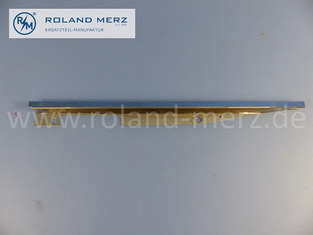1136980184 Zierstab, Zierleiste, links, Heckmittelstück, Länge 383mm, Mercedes W113, Pagode, MB 230SL, 250SL, 280SL, Original Mercedes Neuteil, NOS