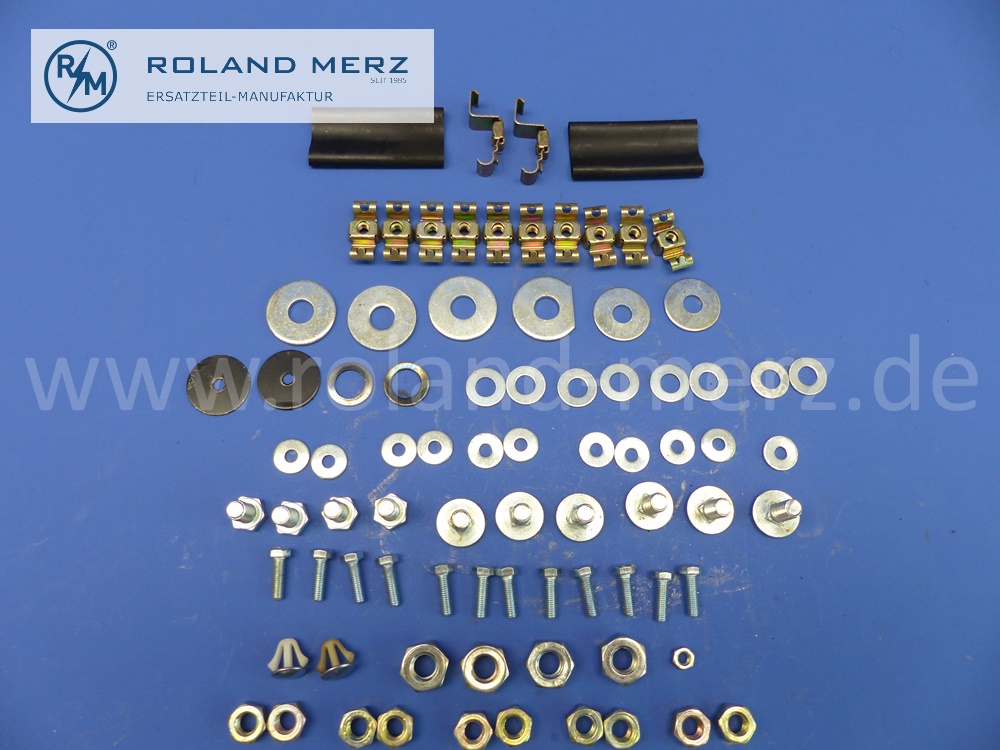 1265860388 repair kit, mounting front bumper, Mercedes W126, E. 1268801197, original Mercedes spare part, NOS