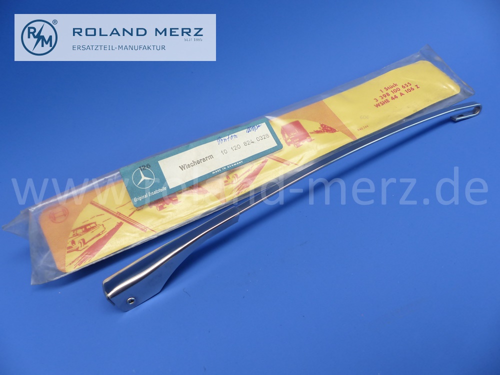 101208240328 1208240328 Wischarm Bosch für Mercedes W120, W121, Ponton 180, 180a, 180b, 180c, 180Db, 180Dc 190, 190b, Bosch 3398100655, original Mercedes Neuteil, NOS 