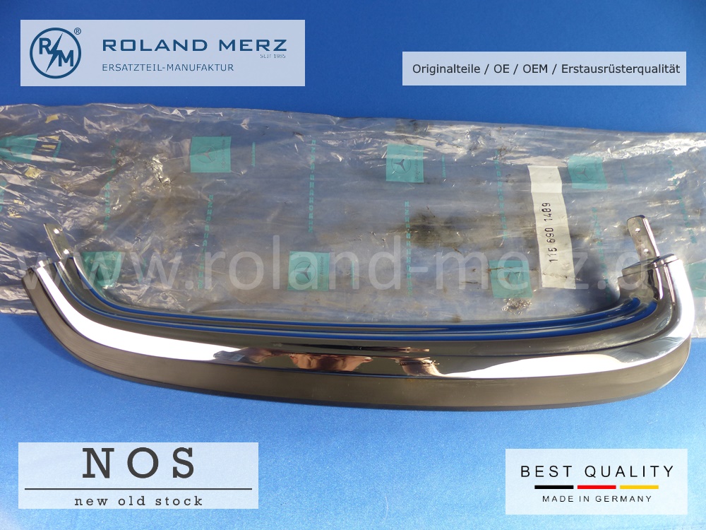 115-690-14-89-01 Zierblende 115 690 14 89 rechts an Hecksäule Mercedes 250CE, 280C, 280CE Original