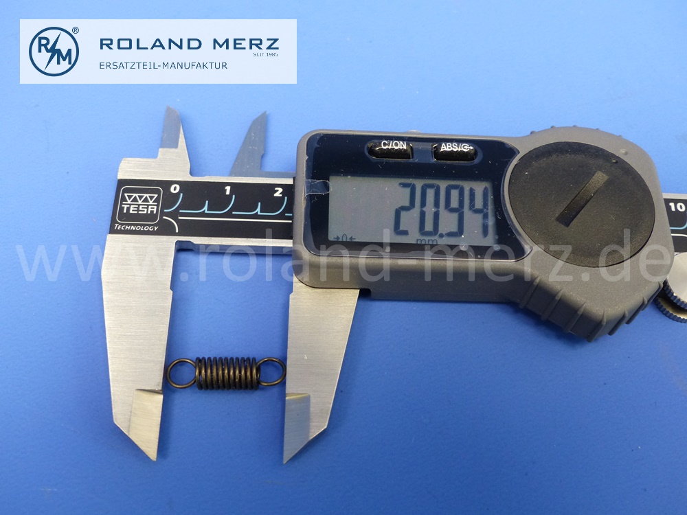 1234648307 Feder, Zugfeder, Fliehkraftverstellung, Zündverteiler, D = 0,8 mm, L = 20,94 mm, Original Bosch Neuteil, NOS 
