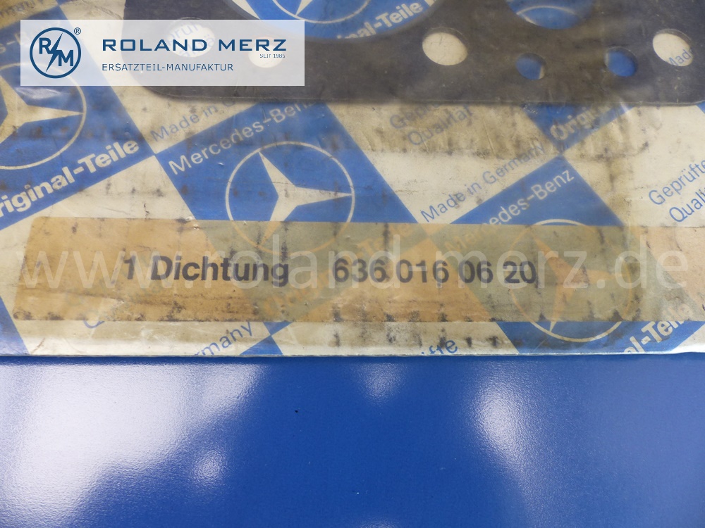 6360160620 Dichtung Zylinderkopf, Zylinderkopfdichtung, Mercedes Motor OM636, Original Mercedes Neuteil, NOS 