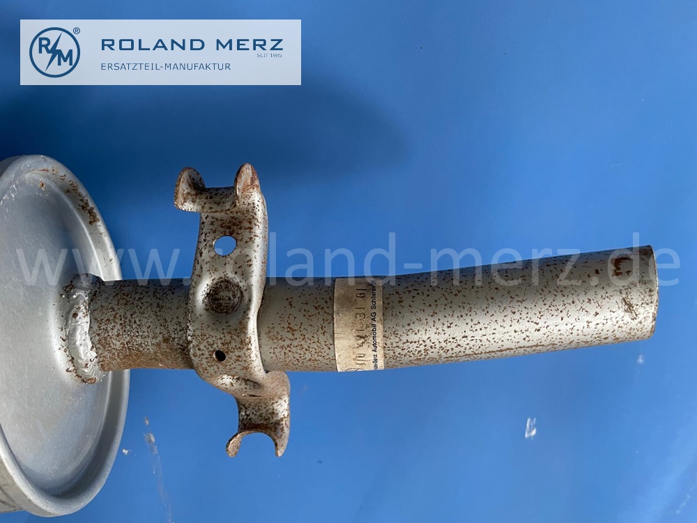 1104913101 Schalldämpfer Gillet, schwere Ausführung, verzinkt, Mercedes W110, 190c, bis Fgst. 130 557, E. 1104912001, 2301, 2801, original Mercedes Neuteil, NOS , Lagerspuren 