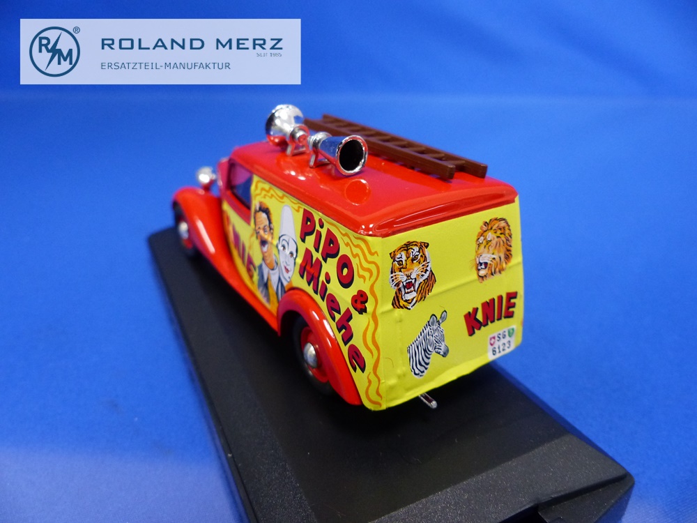 150299-05 Mercedes-Benz 170V Kastenwagen Zirkus Knie 1959 - 150299 Vitesse 1:43 Modell