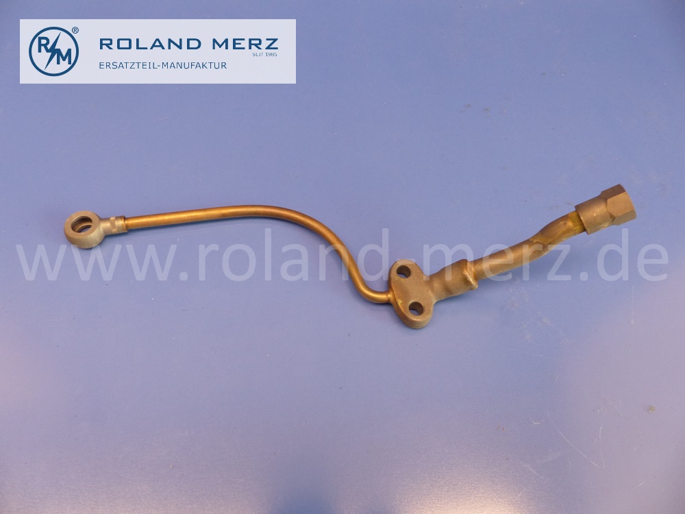 1804200729 Leitung, Bremsleitung links, Verteilerstück an Radbremszylinder Trommelbremse, Mercedes W120, W121, W128, W180, 190SL, Ponton, Original Mercedes Neuteil, NOS