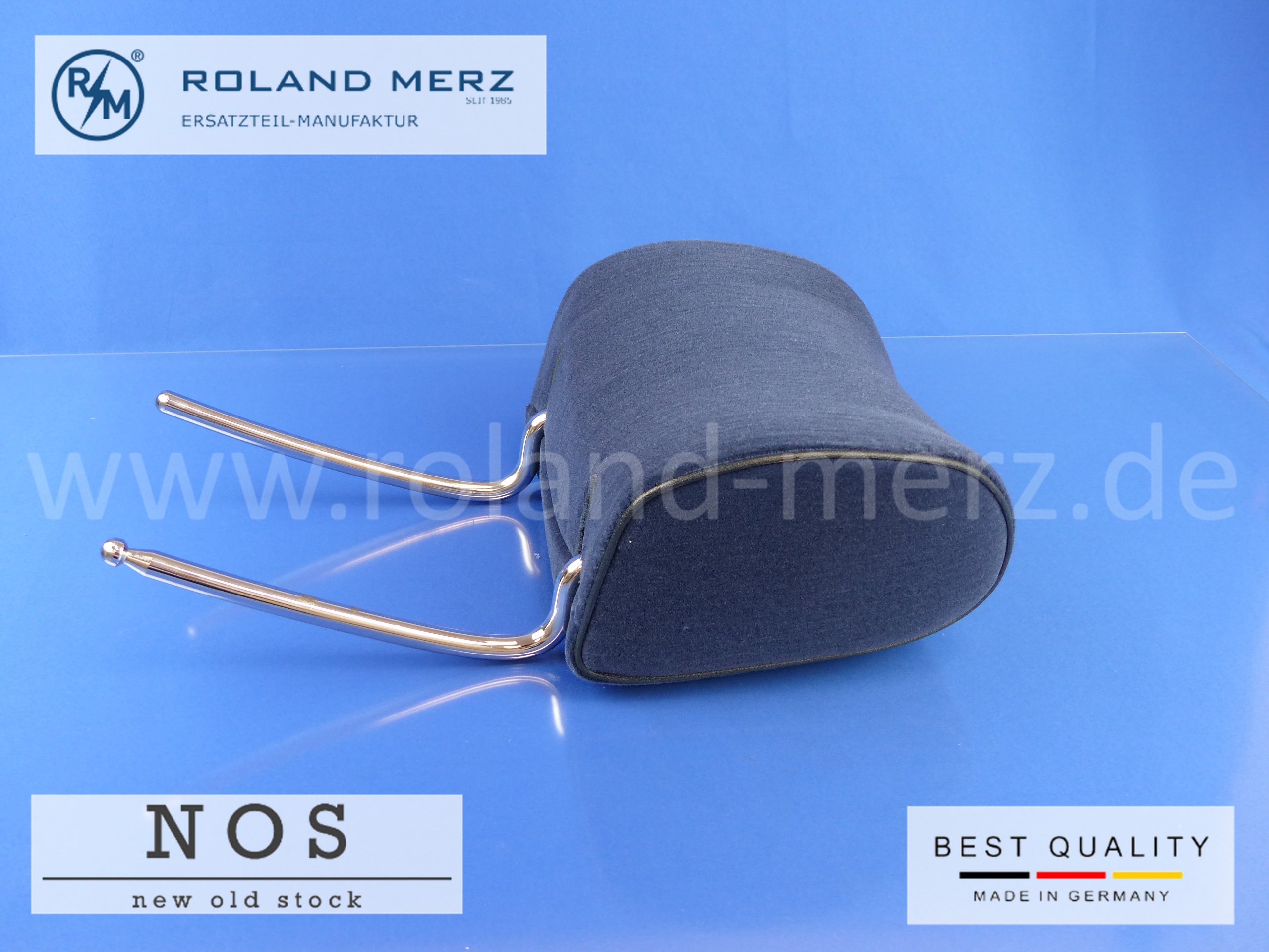 P1170410 1269701950 headrest rear seats Mercedes W123 W126 velours colour 5073 blue