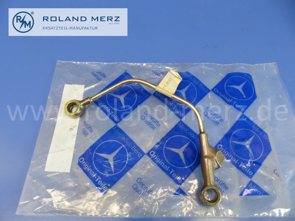 1114202328 Leitung, Bremsleitung Trommelbremse, links, Mercedes W110, W111, Heckflosse, Original Mercedes Neuteil, NOS