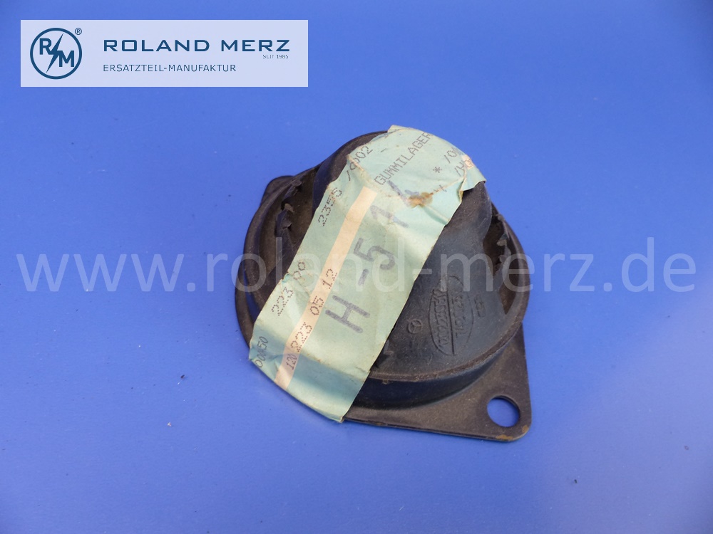 1202230512 Gummilager, Elastomerlager Motoraufhängung hinten rechts, Mercedes W105, W120, W121, W180, 190SL, Ponton, Original Mercedes Neuteil, NOS