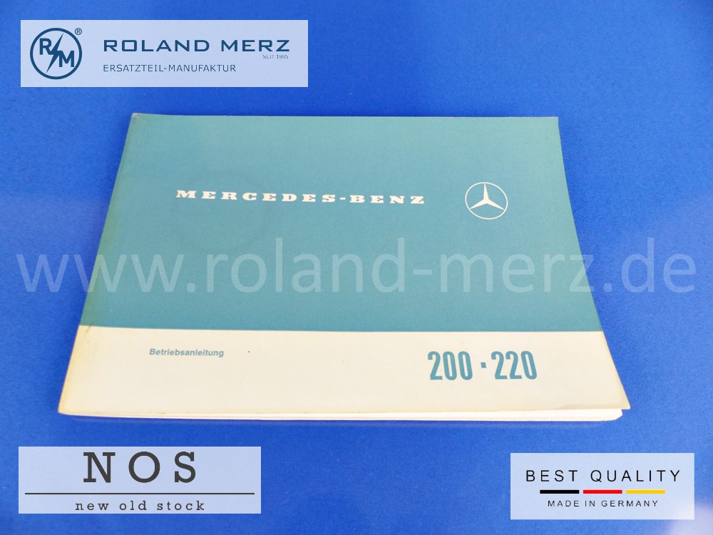 Original Betriebsanleitung Mercedes 200/8 - 220/8 Bm 115,  Deutsch, Ausgabe F.,  1155843796