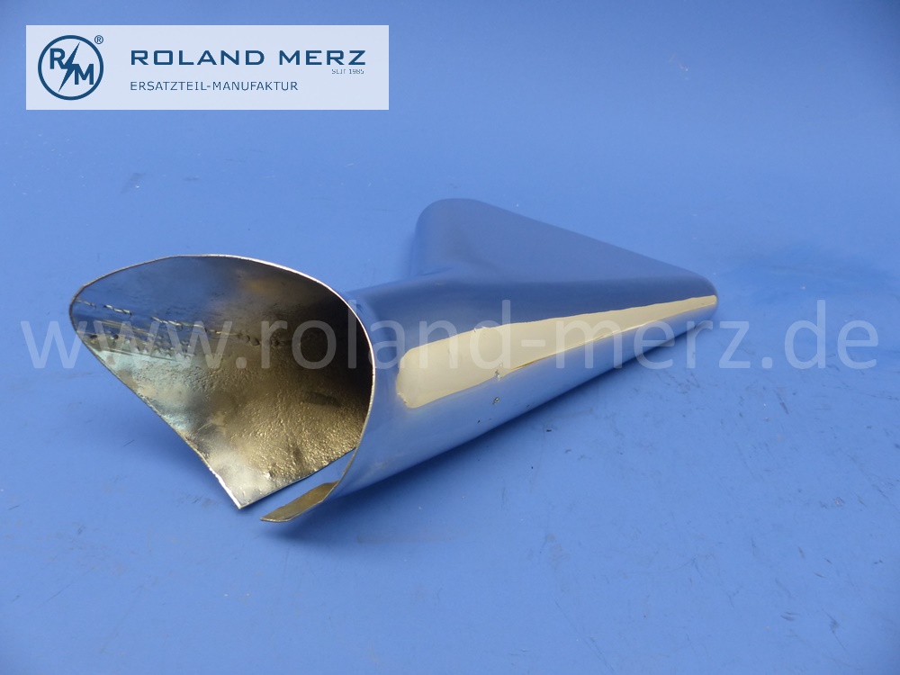 1984900027 Rohrblende, Auspuffblende, Chromblende, Endstück Auspuff, Mercedes W198, 300SL, original Mercedes Teil, Gebrauchtteil