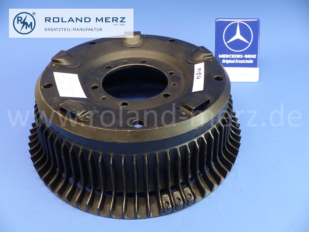 1984200605 brake drum, AL-Fin, 5 ventilation pockets, Mercedes 300SL W198, roadster and gullwing, original Mercedes spare-part, NOS
