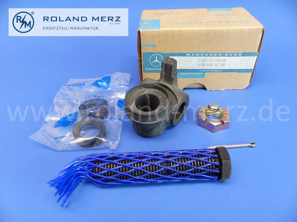 1105860533 / 1103300318 Reparatursatz Querlenker unten links, außen Mercedes 180 – 220SE, 190SL, 190c – 300SEb, 230SL – 280SL, Mercedes Original Neuteil-NOS