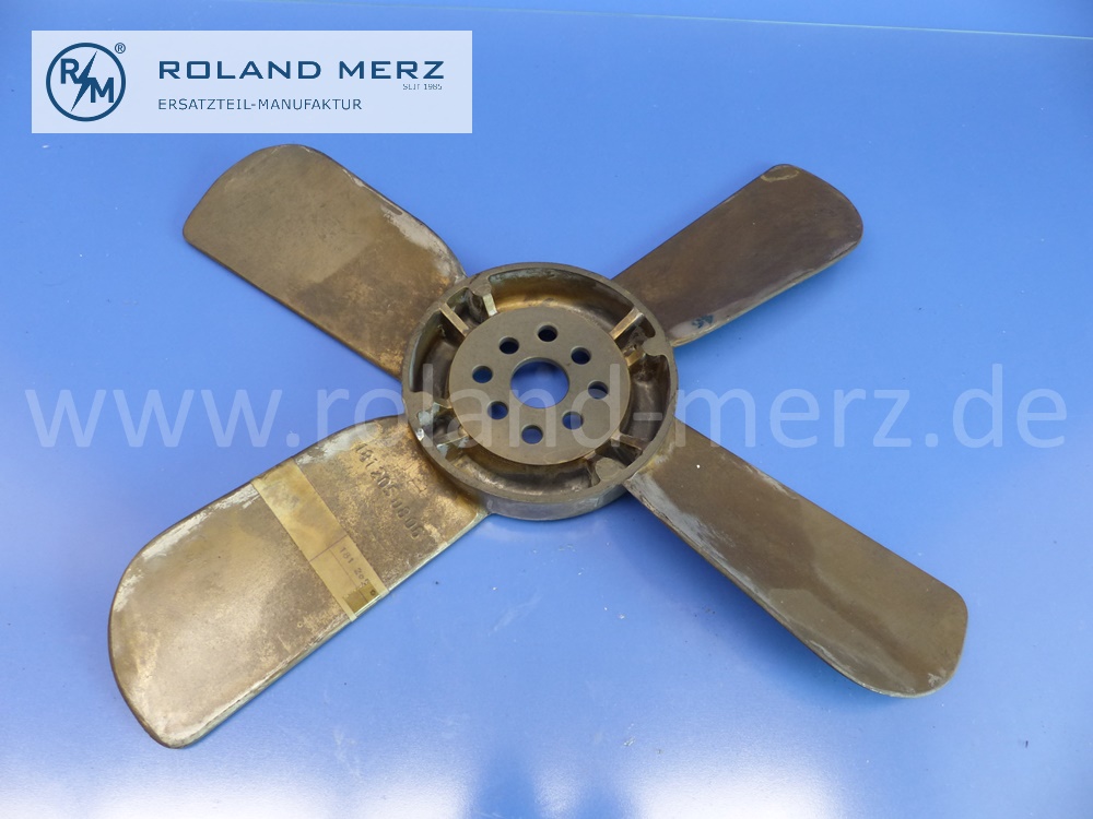 1812050806 Lüfter, Lüfterrad, Lüfterflügel, Mercedes Motoren M121, M136, M180, OM636, Original Mercedes Neuteil, NOS - Lagerspuren -