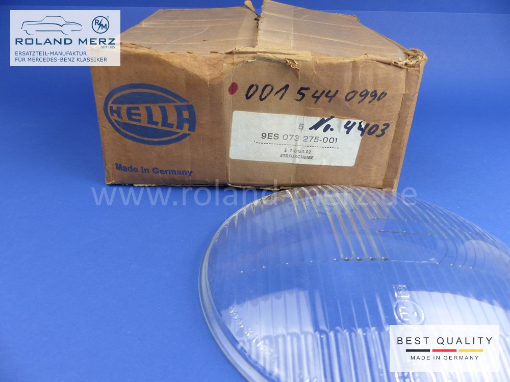Hella Glasscheibe für Hauptscheinwerfer 000 544 87 90 für Mercedes 180 - 220SE