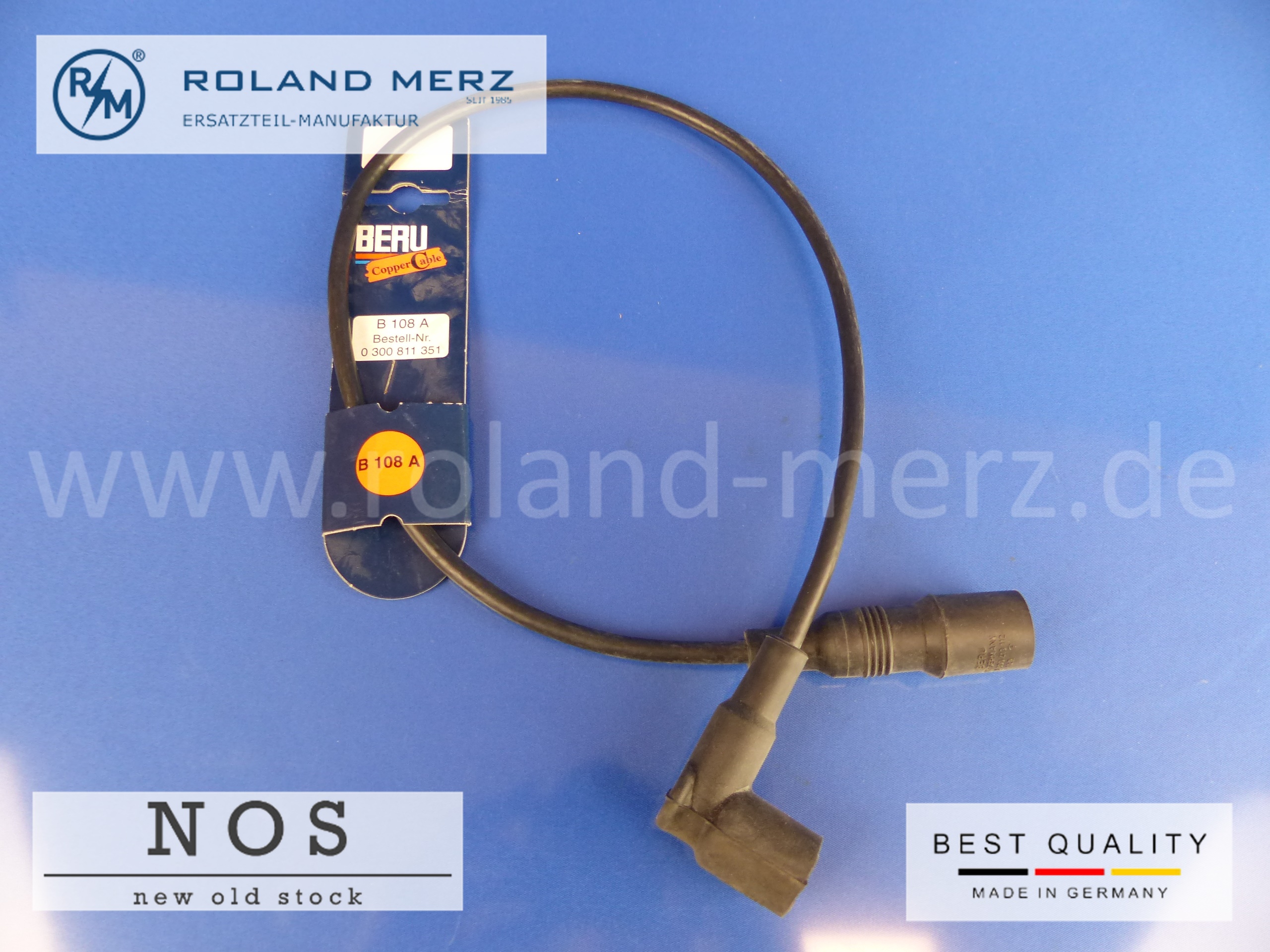 P1150995 Beru Copper Cable, B 108 A, BMW, Zündleitung