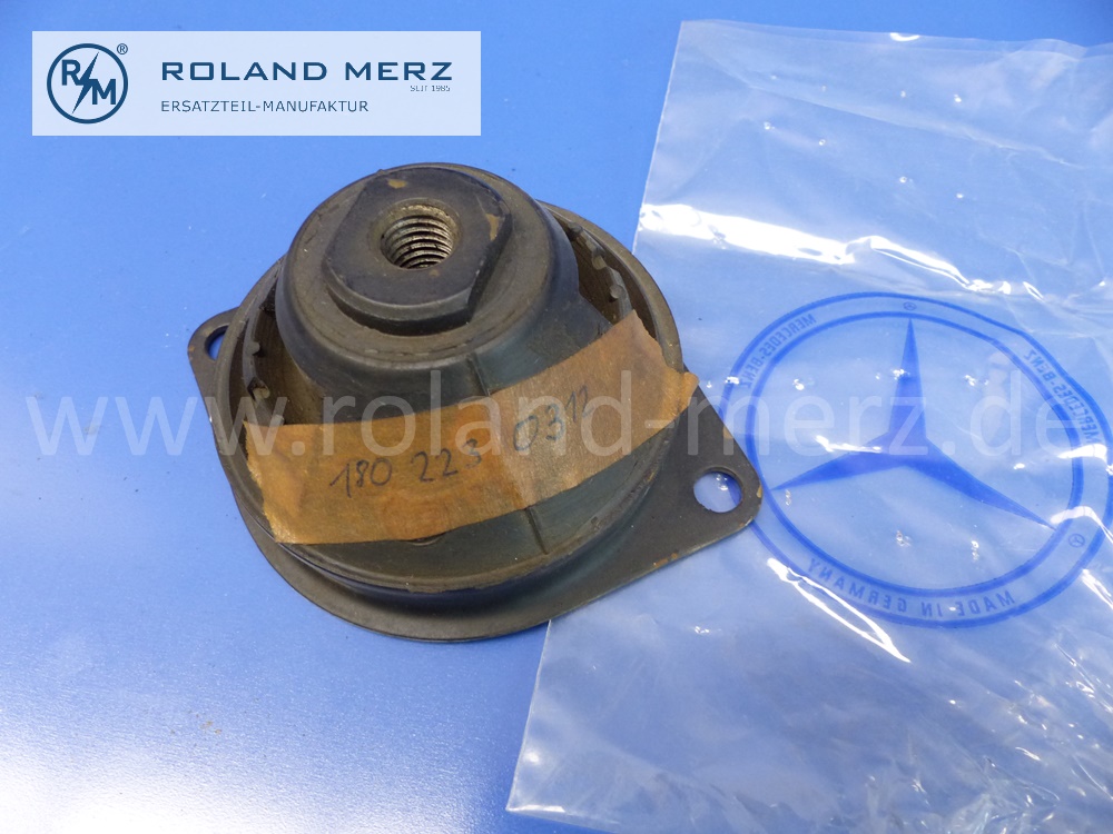 1802230312 Gummilager, Elastomerlager Motoraufhängung vorne rechts, Mercedes W105, W120, W121, W180, 190SL, Ponton, Original Mercedes Neuteil, NOS