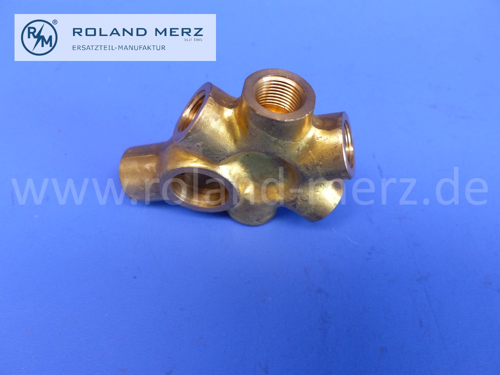 0004281437 Verteiler Ringstutzen am Bremszylinder für Mercedes L319D und O319D, original Mercedes Neuteil, NOS 