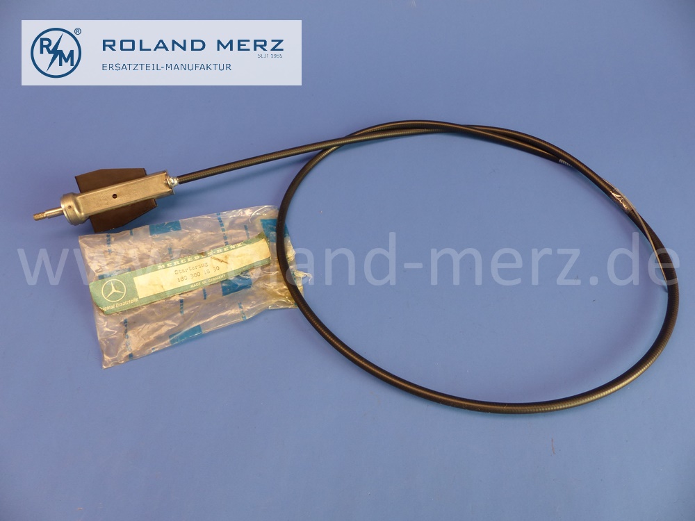 1803001830 Drahtzug, Starterzug ohne Knopf und Rosette, 1180mm, Originalteil für Mercedes 190SL, 180, 180a, 180b, 180c, 190, 190b, 219, 220a, 220S, 220S Cp/Cb., L319, O319, Original Mercedes Neuteil, NOS 