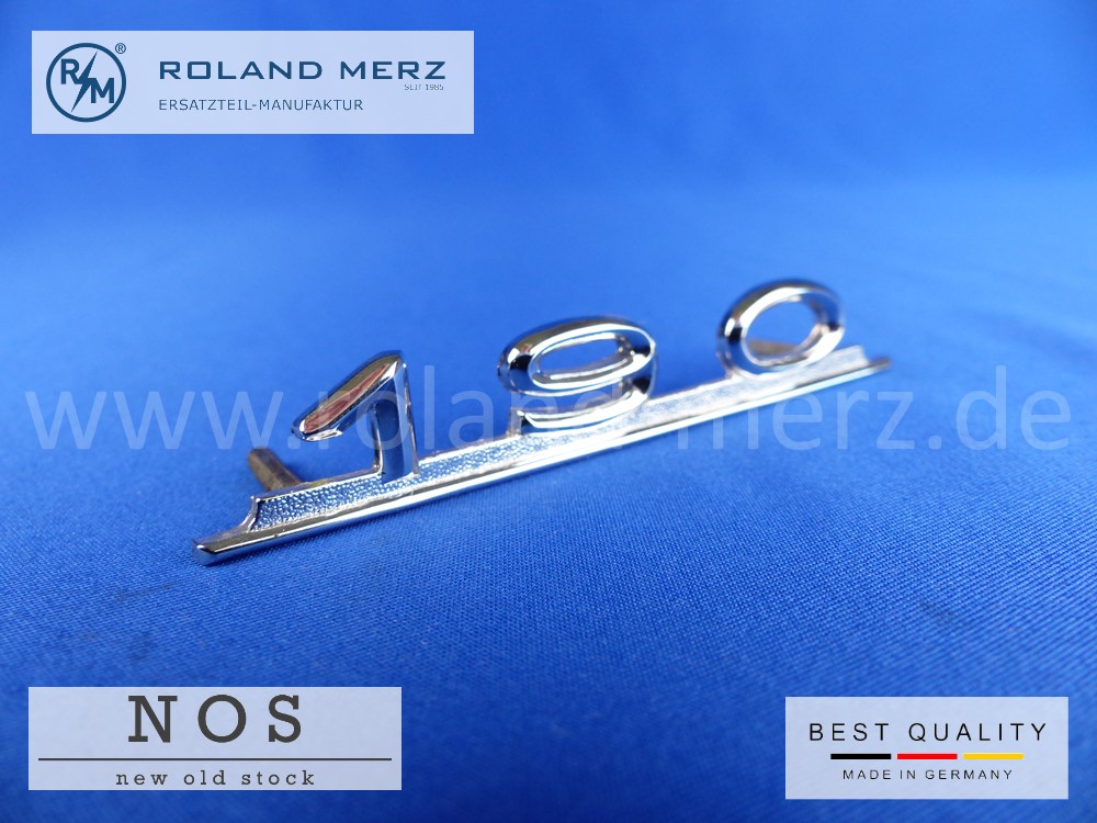 10 121 817 00 14 Typenkennzeichen innen an Schalttafel für Mercedes 190 / 190c original Neuteil NOS