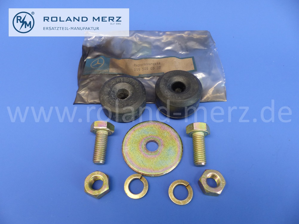 1155860332 / 1153200056 Reparatursatz Stoßdämpferbefestigung Hinterachse, Mercedes W116, W126, 280S, 280SE, 450SE, 450SEL, 300SD, Original Mercedes Neuteil, NOS 