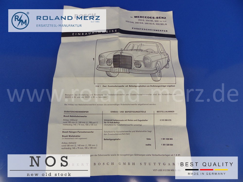 1301328004 Befestigungshalter Zusatzscheinwerfer rechts Bosch Mercedes /8