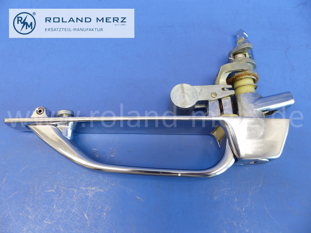 1077600559 Türgriff links, ohne Schlüssel, Mercedes R107, C107, W107, Original Mercedes Neuteil, NOS 