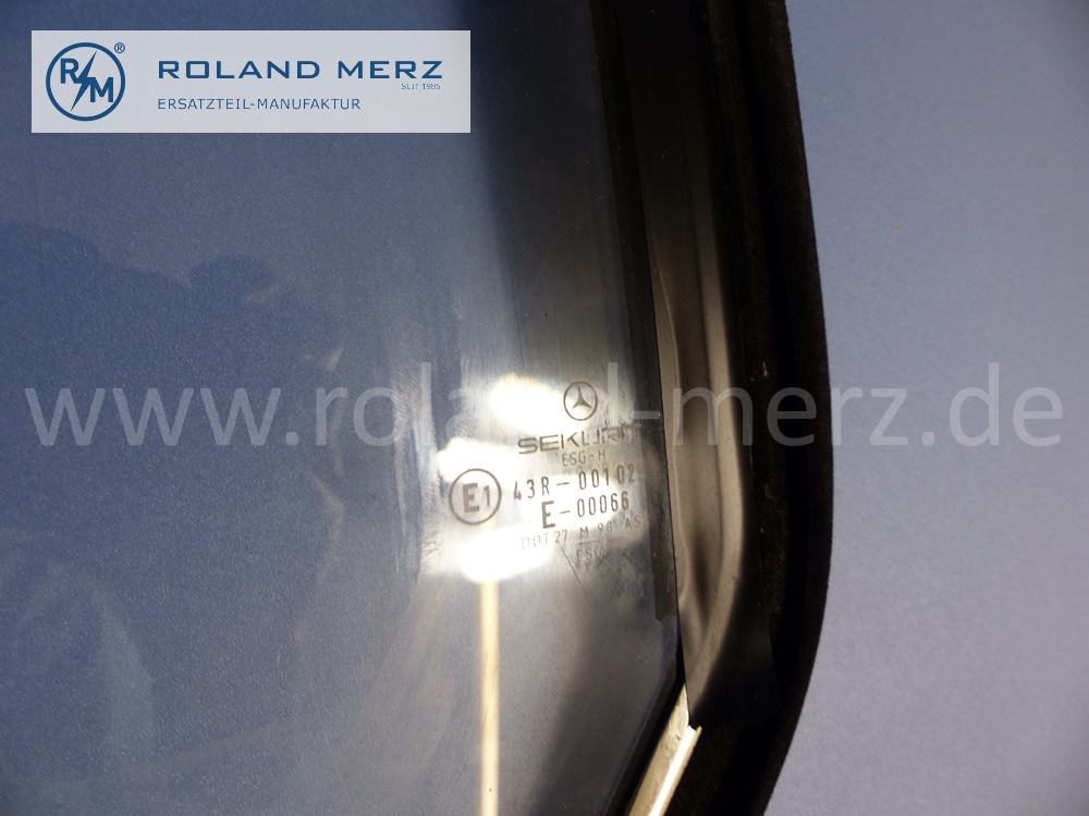 1266700210 Kurbelfenster hinten rechts, Klarglas, Mercedes C126, S-Klasse Coupé, Original Mercedes Neuteil, NOS 