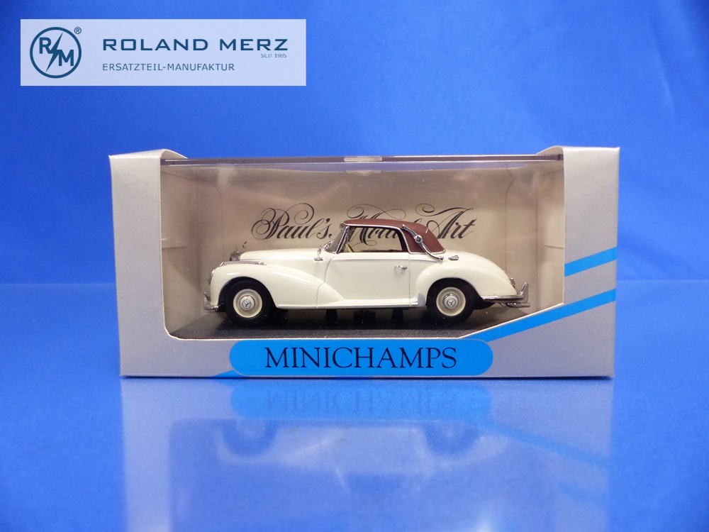 032341-01 Mercedes-Benz 300 S Cabriolet weiss/braun - Minichamps PMA 1:43