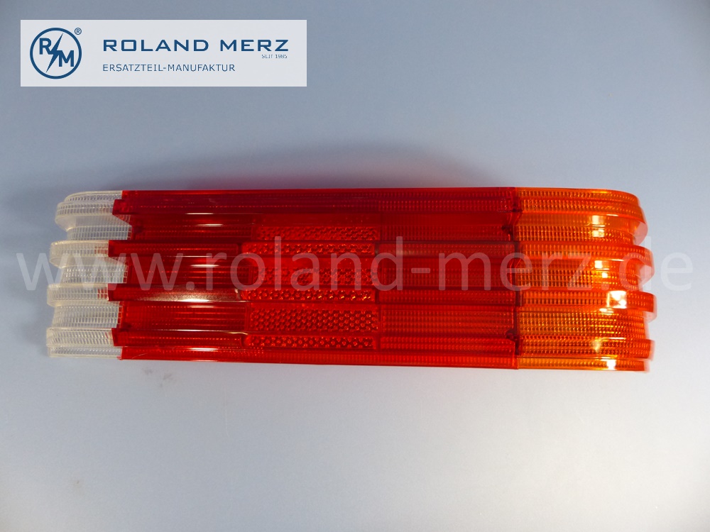 1168203066 Lichtscheibe, Abdeckglas Rücklicht rechts, ohne Reflektoreinheit, Mercedes W116 S-Klasse, LHD, Original Mercedes Neuteil, NOS