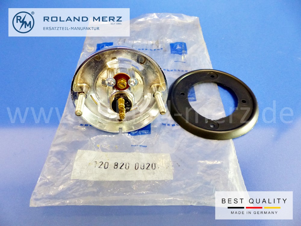 1208200020 Blink-Parkleuchte weißes Glas für Mercedes Ponton und 190SL Originalteil komplett mit Gummiunterlage Original MB-Neuteil NOS