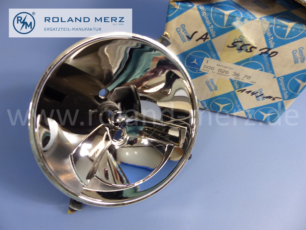 0008263678 Hella Reflektor Scheinwerfer links und rechts, Mercedes W114, W115, Strich 8, SA 55570, Mercedes, Original Mercedes Neuteil, NOS