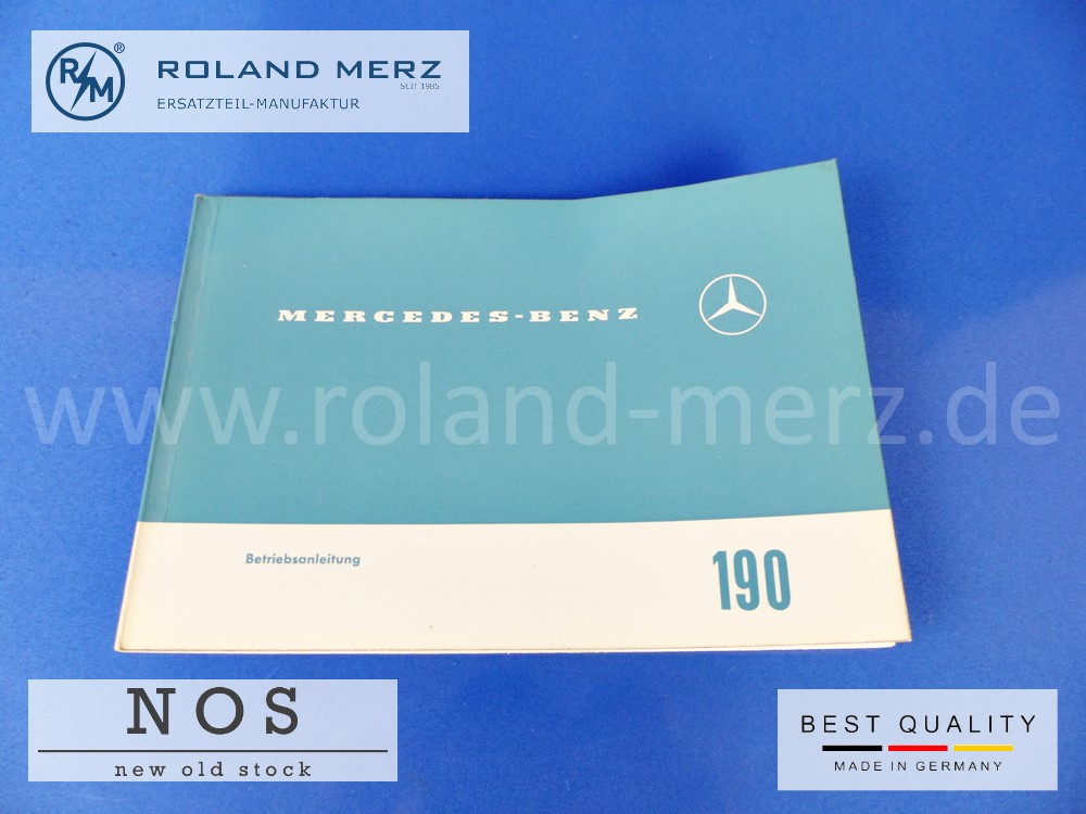 Betriebsanleitung Mercedes 190 Heckflosse Bm 110, Deutsch,  Ausgabe KTDF II. 64. 15, 1105841596