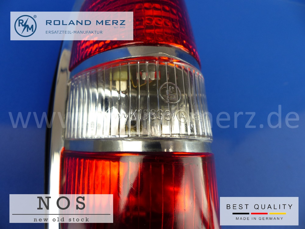1208200064 Rücklicht, Heckleuchte komplett für Mercedes 180b, 180c, 180Db, 180Dc, 190b, 190Db, Original MB-Neuteil NOS 