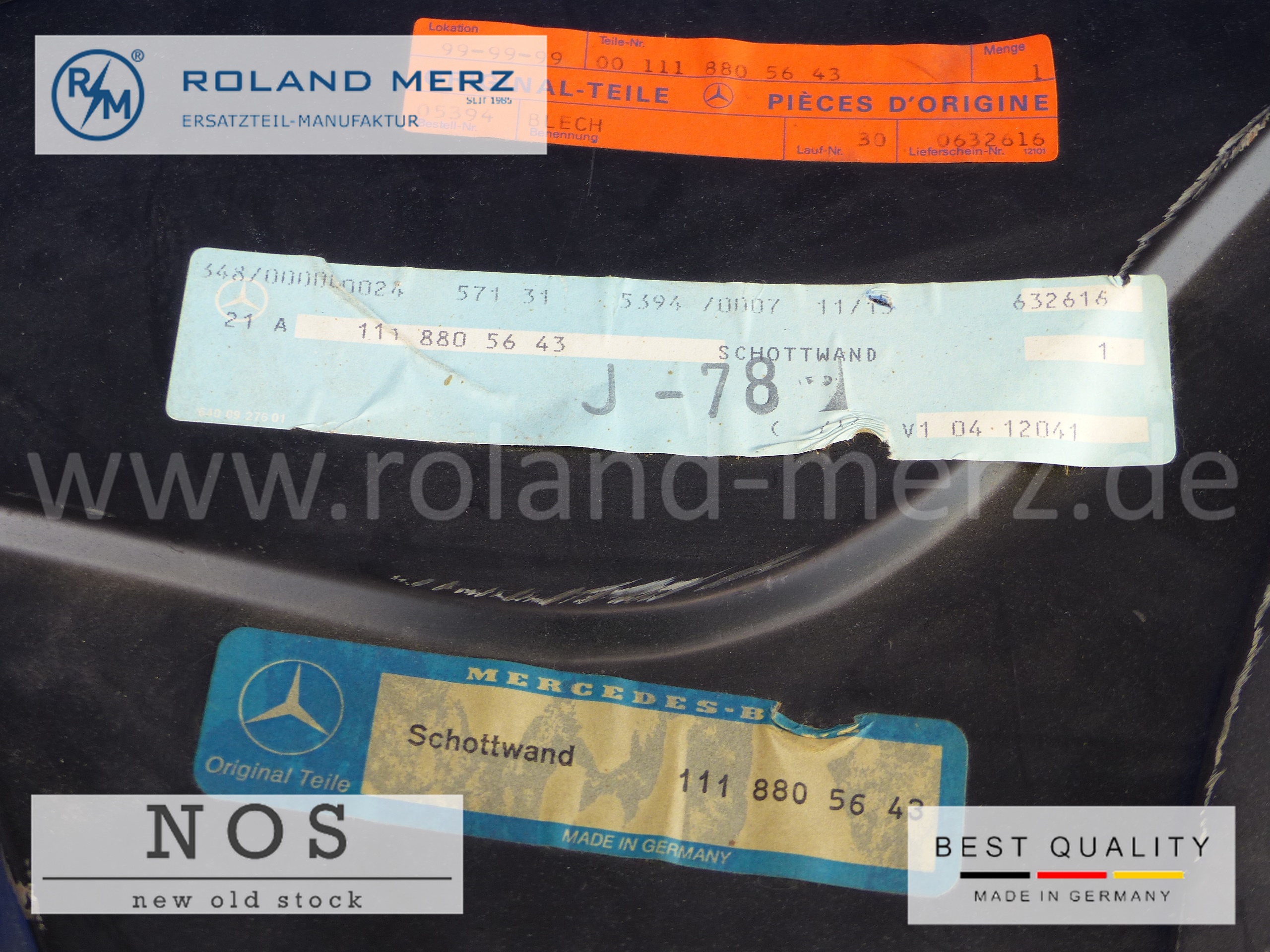 P1170516 1118805643 Trennwand, Schottwand rechts Mercedes W111, W112