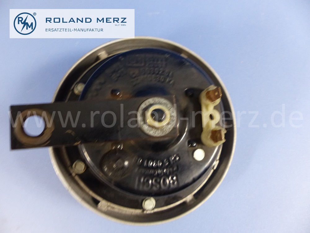 0320226018 Bosch Horn, Signalhorn, Starktonhorn, mit Deko Ring, 24V, 500Hz, Original Bosch Neuteil, NOS