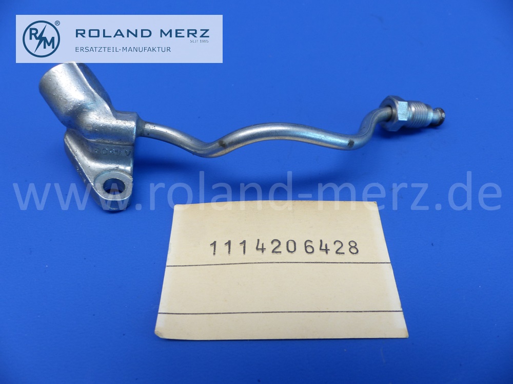 1114206428 Bremsleitung links, Mercedes W111, 220b, 220SEb, Cp/Cb., Original Mercedes-Neuteil, NOS