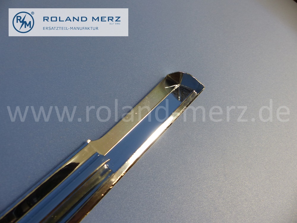 1266981480 Zierstab, Zierleiste, rechts, Fahrertür Bordkante, Mercedes W126, S-Klasse, Länge 925 mm, Original Mercedes Neuteil, NOS