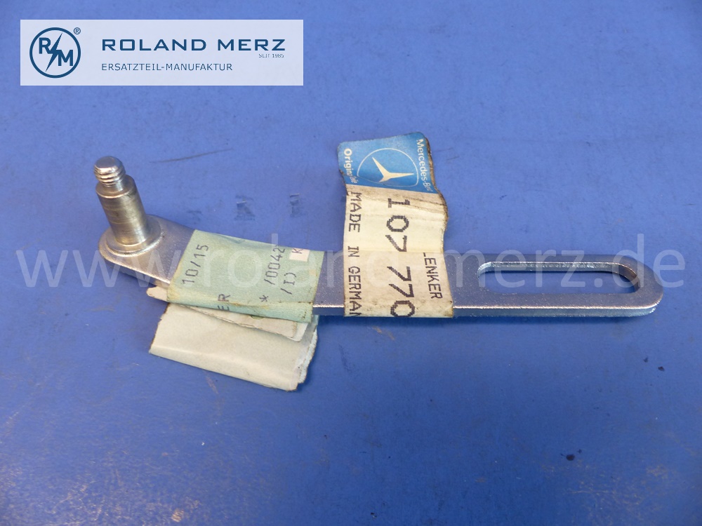 1077700641 Lenker rechts, soft top, Verdeckgestell, Mercedes C107, Original Mercedes Neuteil, NOS 