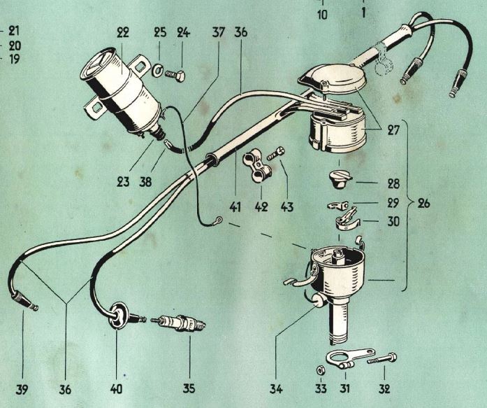 ZVS731Z Verteilerkappe Bosch 1235523000 , VW Brezel-Käfer, T1 Bus Bulli, Porsche 356 1100 1300 1600, Bosch ZVS 73 1Z 