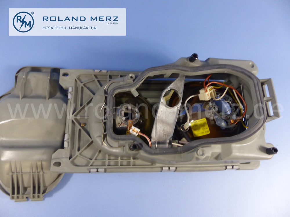 1238201859 Bosch Leuchteinheit, Scheinwerfer, H4, rechts, Rechtsverkehr, Mercedes W123, Original Mercedes Neuteil, NOS 