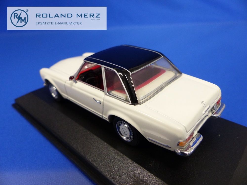 032251-04 Mercedes-Benz 280 SL Pagode weiss/schwarz - Minichamps PMA 1:43