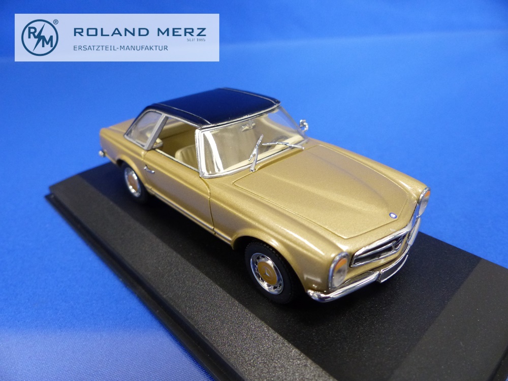 032250-07 Mercedes-Benz 280 SL Pagode gold/schwarz - Minichamps PMA 1:43