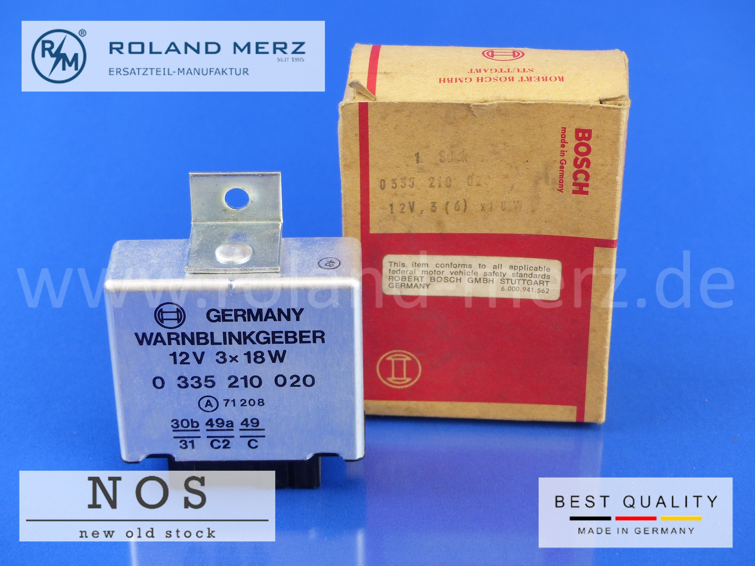 Warnblinkgeber Bosch 0 335 210 020, 12V Hanomag