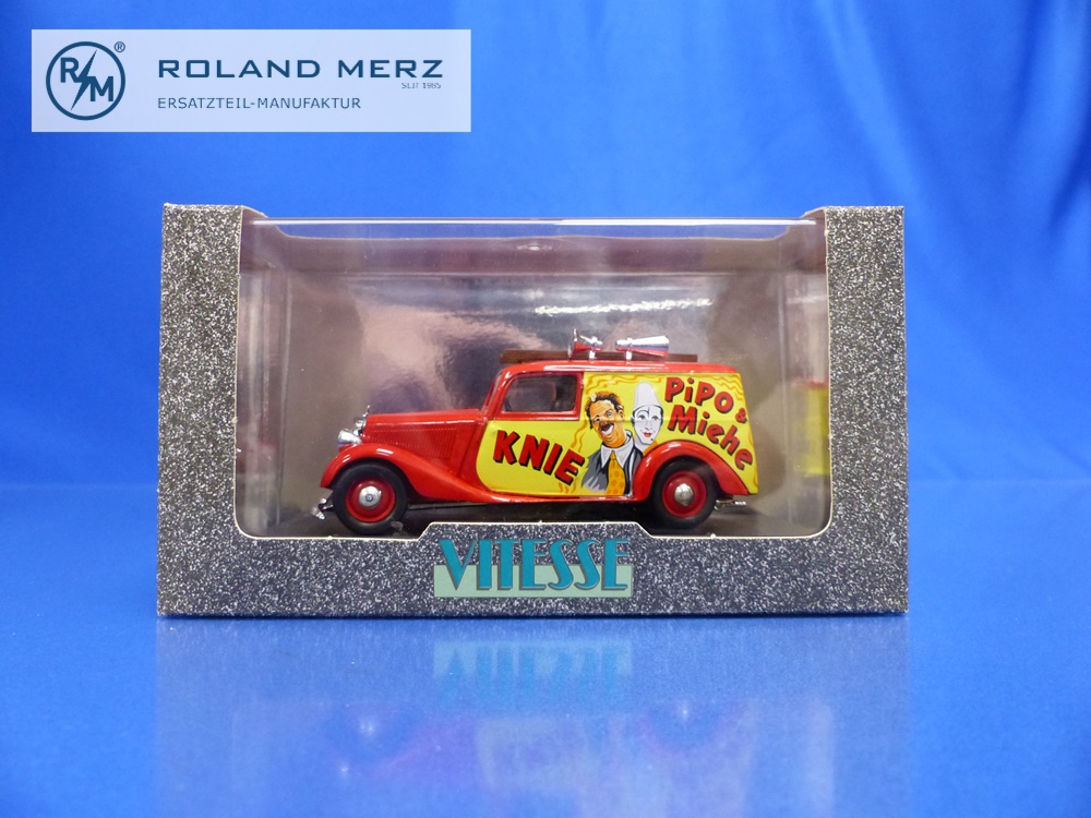 150299-08 Mercedes-Benz 170V Kastenwagen Zirkus Knie 1959 - 150299 Vitesse 1:43 Modell