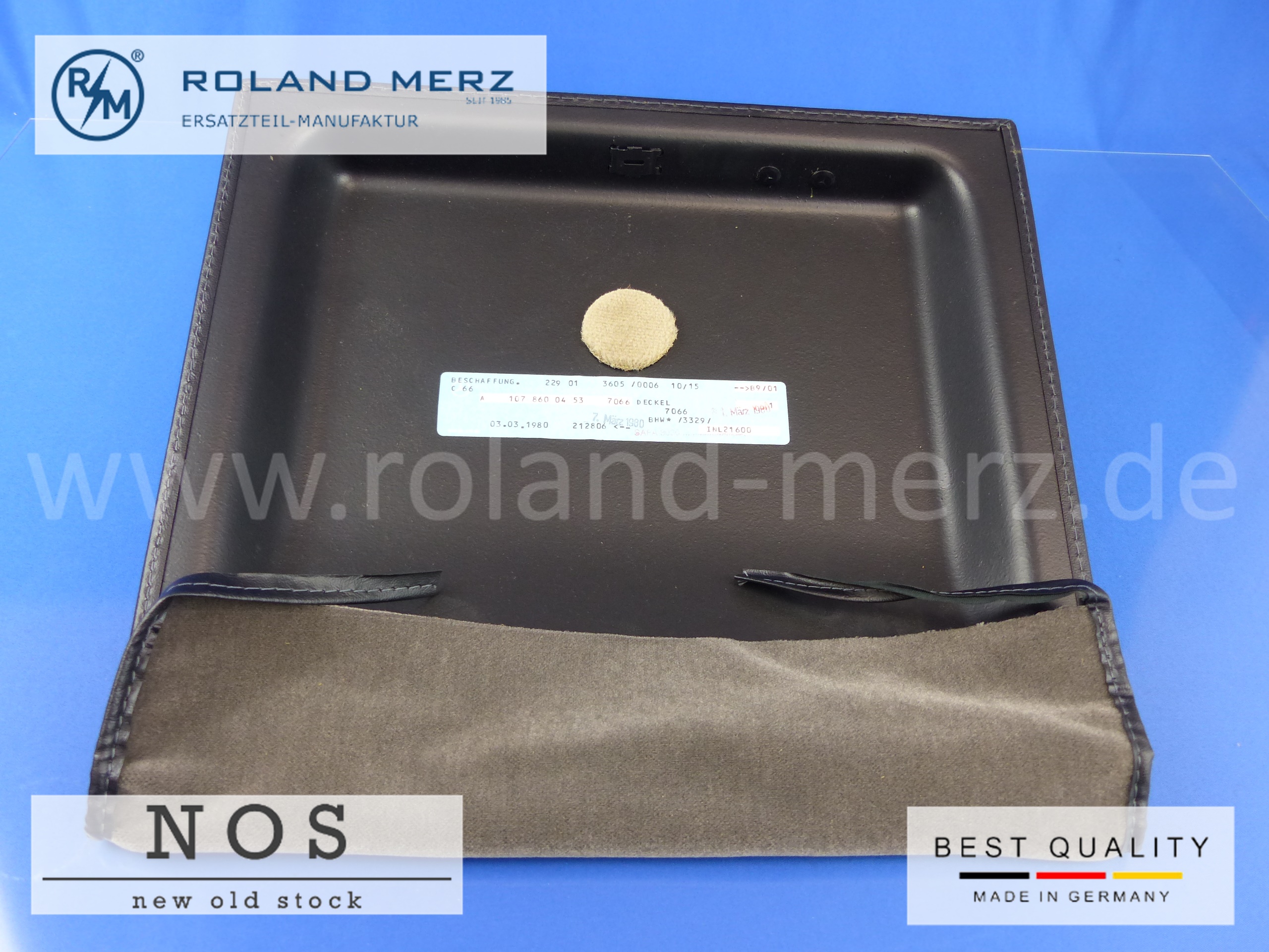 P1190589 1078600453 Deckel Verbandkasten Mercedes C107 Farbe 7066 grau