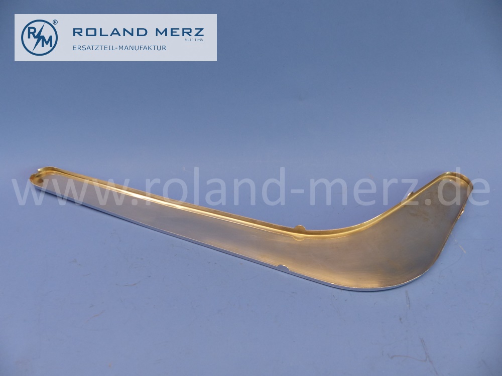 1109130328 Abdeckblende, Abdeckung, Blende Vordersitze, links, verchromt, Mercedes Ponton 180, 180a, 180b, 180c, 190, 190b, 190D, 190Db, Heckflosse 220b, Original Mercedes Neuteil, NOS
