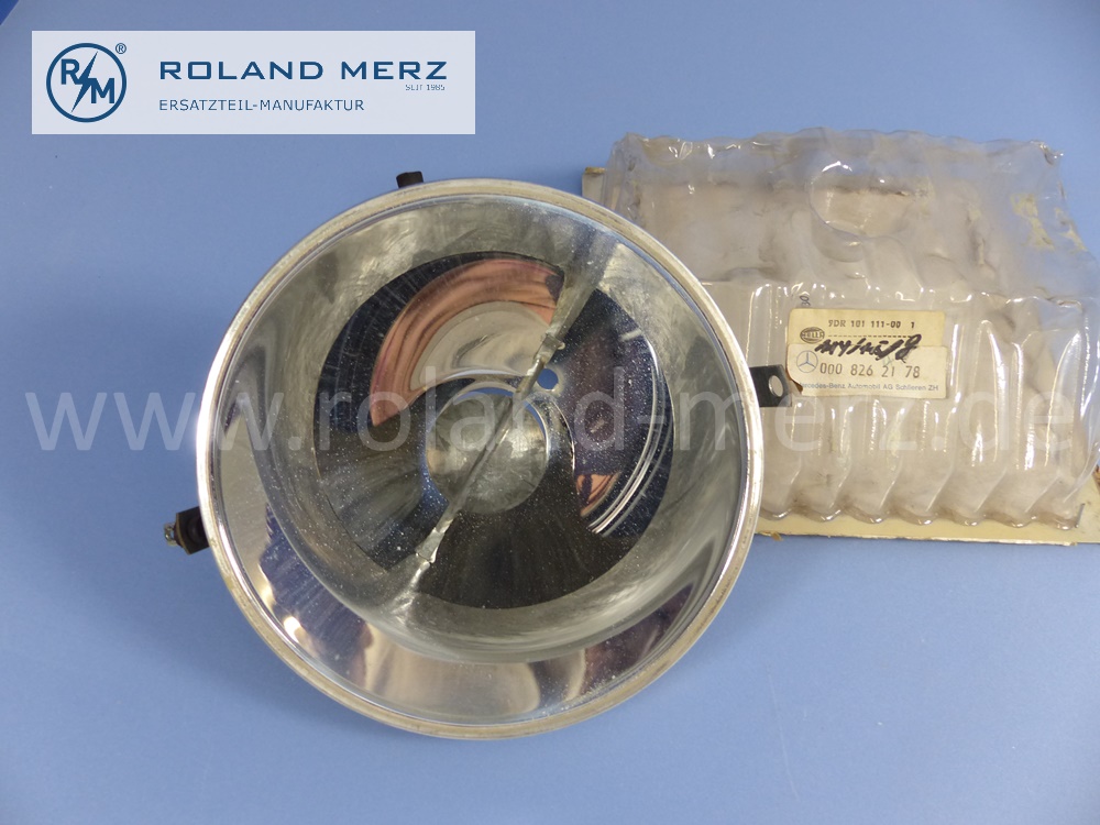 0008262178 Hella Reflektor Frontscheinwerfer, Mercedes W114, W115, Strich 8, Original Mercedes Neuteil, NOS 