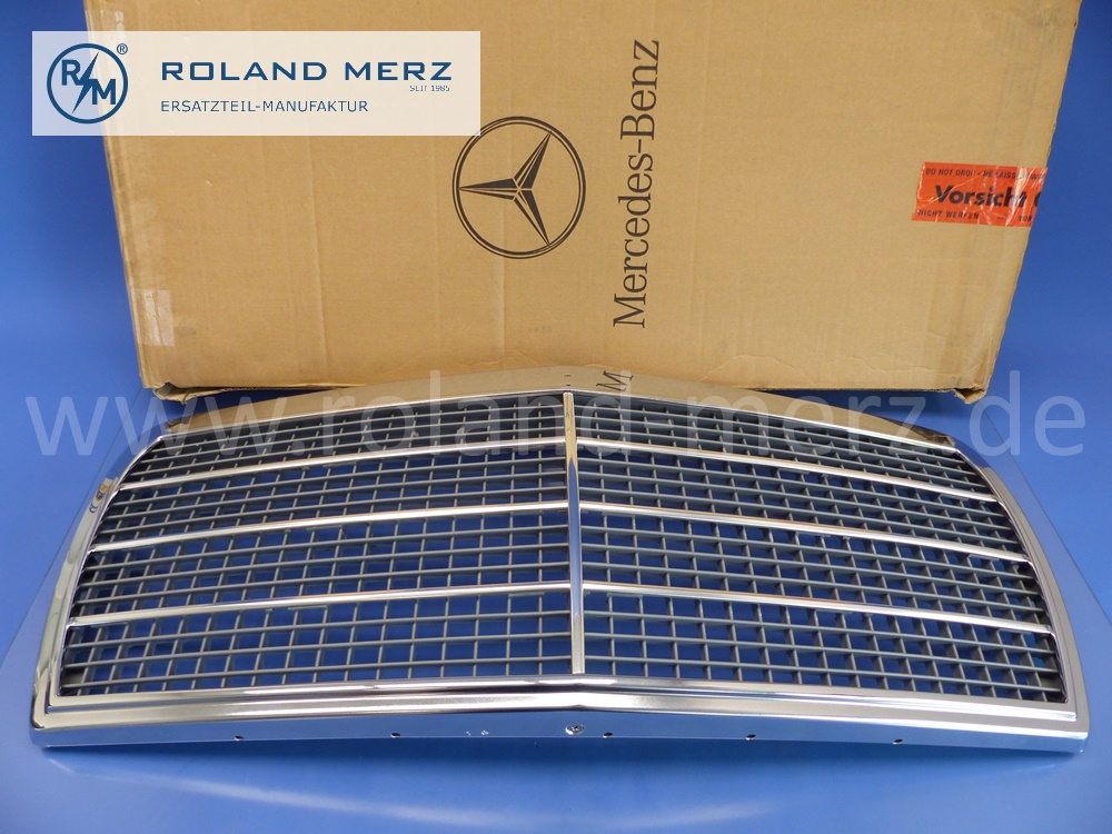 1268800883 Maske Kühler, Kühlermaske, Kühlerverkleidung, Kühlergrill, Mercedes W126 S-Klasse, Original Mercedes Neuteil, NOS 
