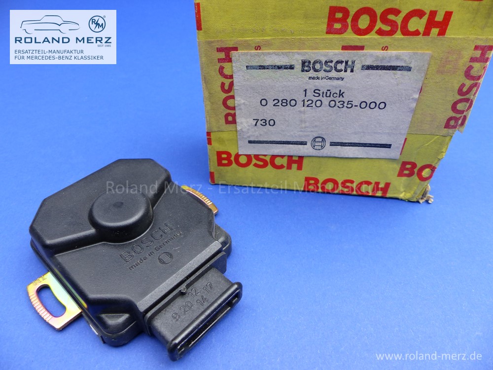 RM-001Katalog Bosch 0 280 120 035 Sensor, Drosselklappensteuerung für BMW und Mercedes